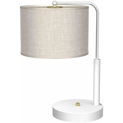 Lampe de table LINO lin-blanc E27 60W Milagro MLP7502
