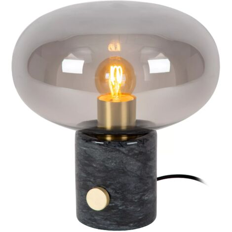 Lampe de table Lucide Charlize marbre noir E27 40W