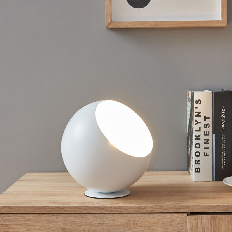 Lampe de table Lukkodso 1 x E27 Ø 20 x 20 cm blanc lux.pro Lampe de table Lukkodso 1 x E27 Ø 20 x 20 cm blanc lux.pro