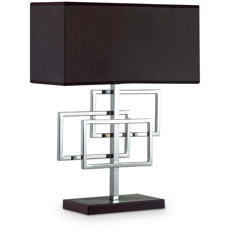 Ideal Lux Luxury - 1 Lampe de Table Lumineuse Chrome