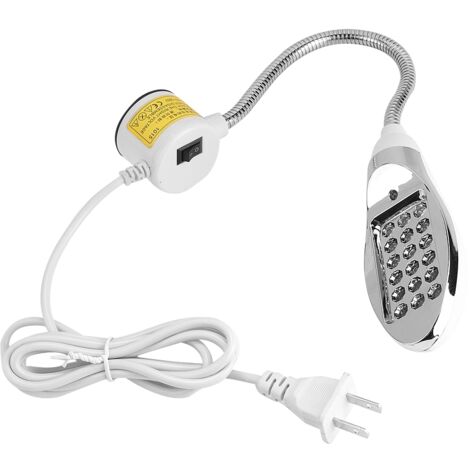Lampe de table magnétique 18 pièces LED pour machine à coudre, base ajustable, 110-265V
