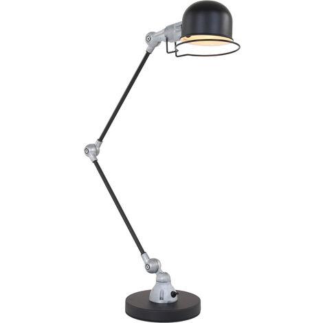 MEXLITE Sienna Davin Lampadaire Task Noir Mat, Métal-Aluminium