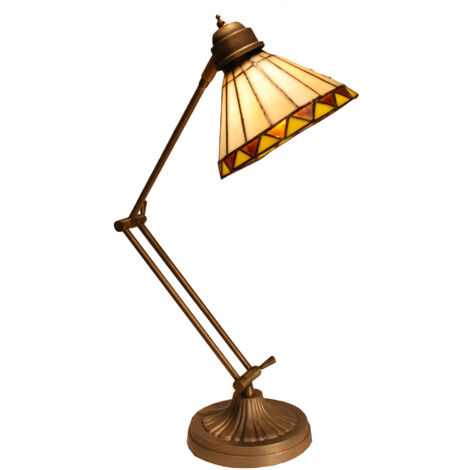 Lampe de table mobile Tiffany pour bureau ou bureau