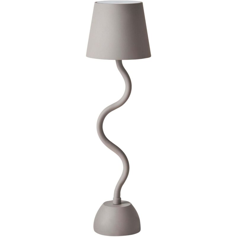 Beliani - Lampe de Table Moderne en Aluminium avec Interrupteur Tactile Sans Fil Câble usb Intérieur Extérieur Beige Vouga Beliani - Lampe de Table Moderne en Aluminium avec Interrupteur Tactile Sans Fil Câble usb Intérieur Extérieur Beige Vouga