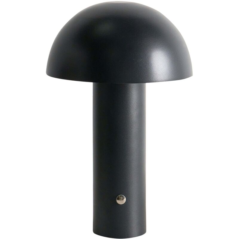 Lampe de Table Moderne en Métal Fer LED Sans Fil Intérieur Extérieur Forme Champignon Noire Bojo Lampe de Table Moderne en Métal Fer LED Sans Fil Intérieur Extérieur Forme Champignon Noire Bojo