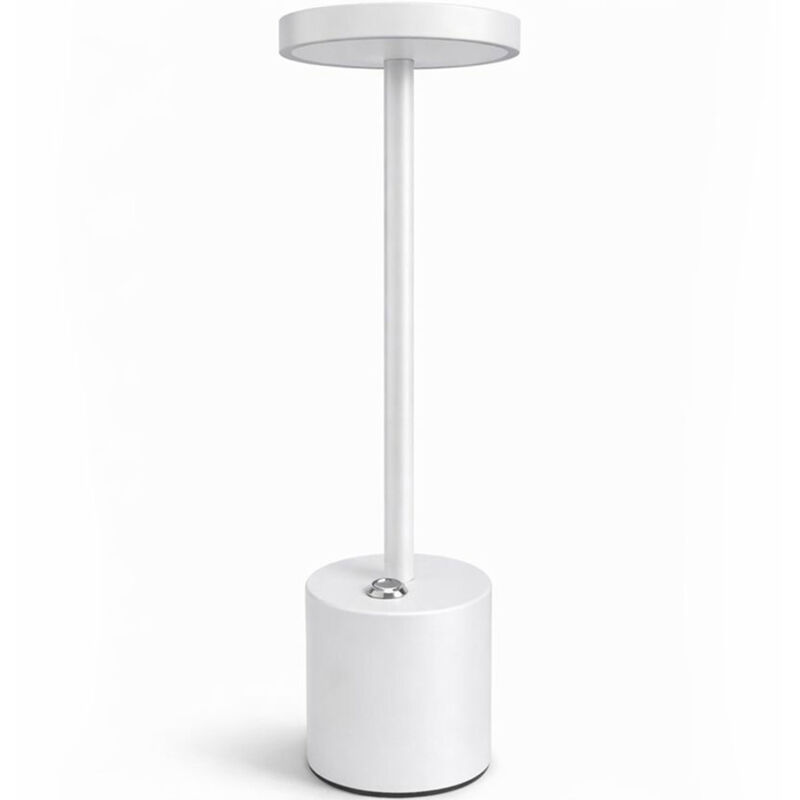 Lampe de table Moderne Rechargeable USB LED – Lumière réglable – Treye Blanc Lampe de table Moderne Rechargeable USB LED – Lumière réglable – Treye Blanc