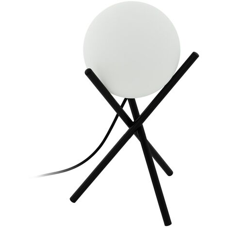 Lampe de table noir et blanc de CASTELLATO Ø21cm H: 33cm