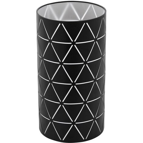 Lampe de table noir et blanc de RAMON Ø16cm H: 30 cm