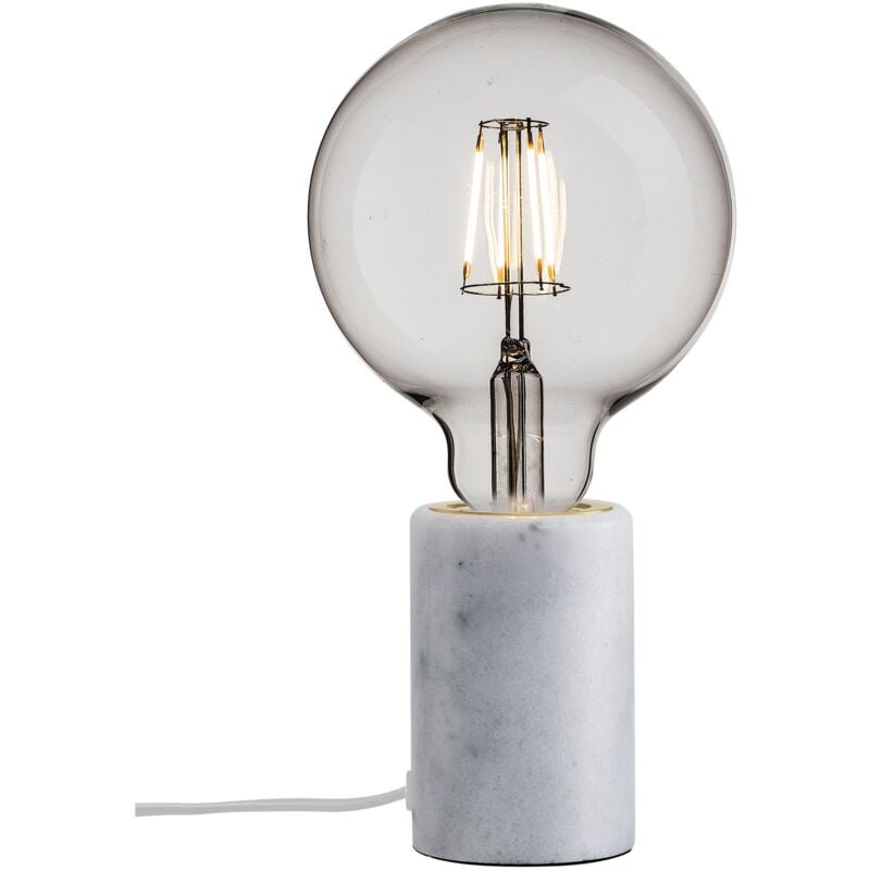 Nordlux - Lampe à poser siv Marbre Blanc, H.10.3 - IP20 - E27 / Intérieur
