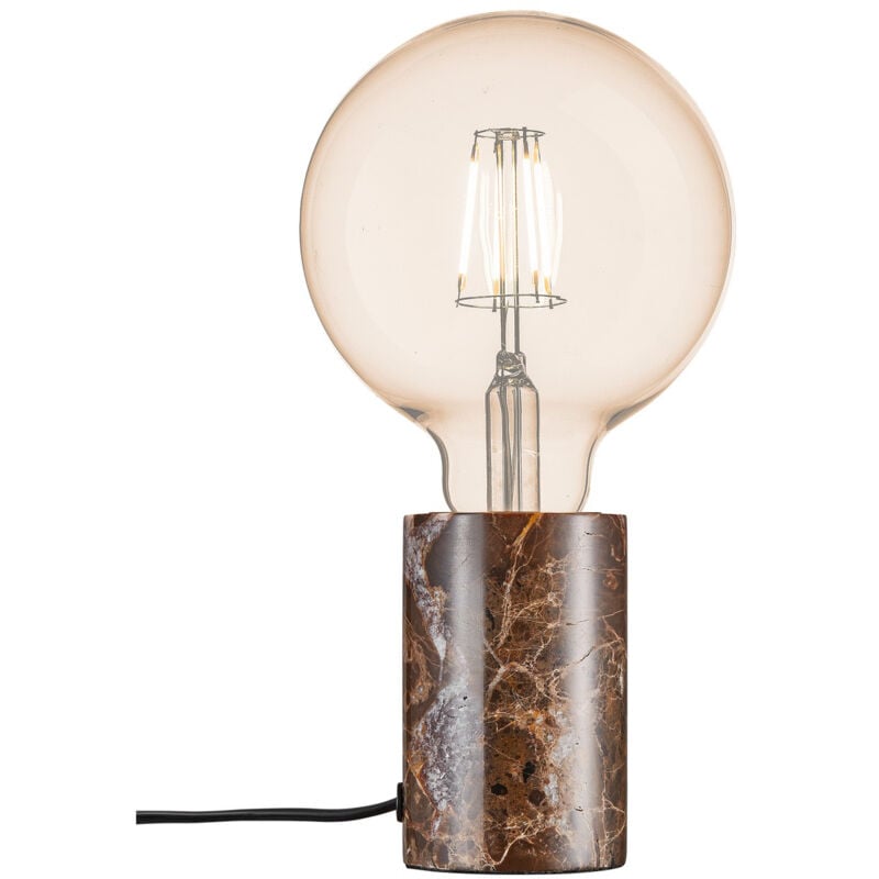 Nordlux - Lampe à poser siv Marbre Blanc, H.10.3 - IP20 - E27 / Intérieur