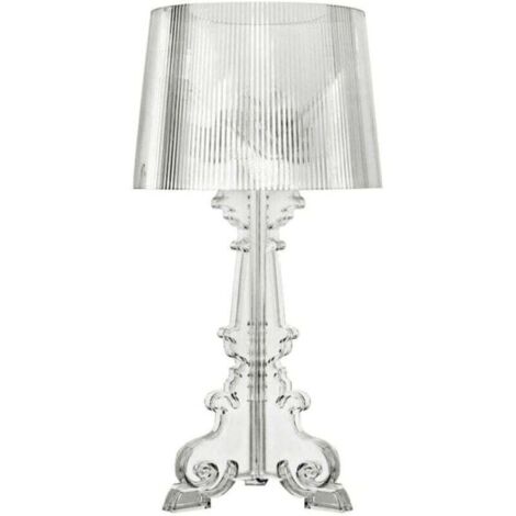 Lampe de Table - Petite Lampe de Salon Design - Bour Transparent - Acrylique, Plastique