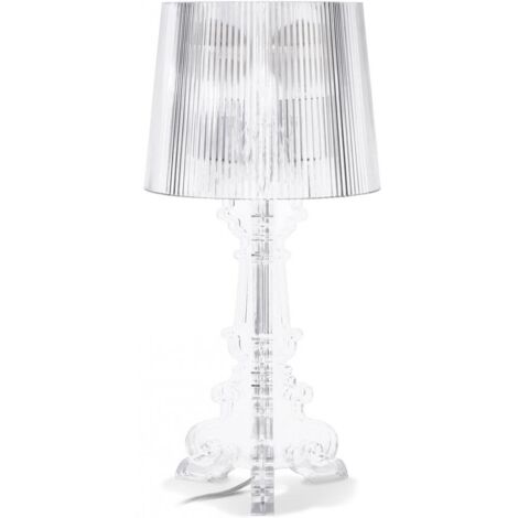 Lampe de Table - Petite Lampe de Salon Design - Bour Transparent - Acrylique, Plastique - Transparent