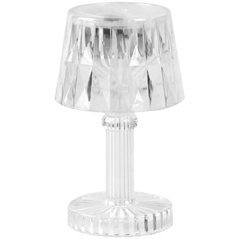 lampe de table-petite transparente-8.5cmx4cm mini twill petite lampe de table