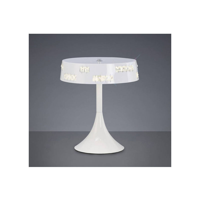Lampe de Table Phoenix 18 X 0.5W LED 3600K blanc/cristal - Blanc