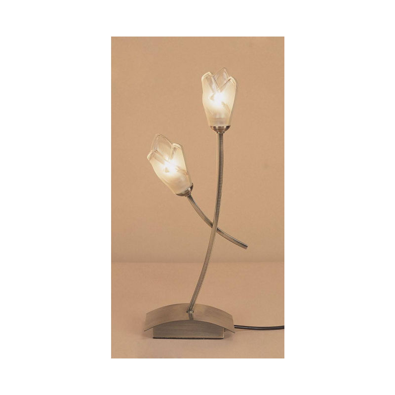 Lampe de Table Pietra 2 Ampoules G9, laiton antique - Laiton