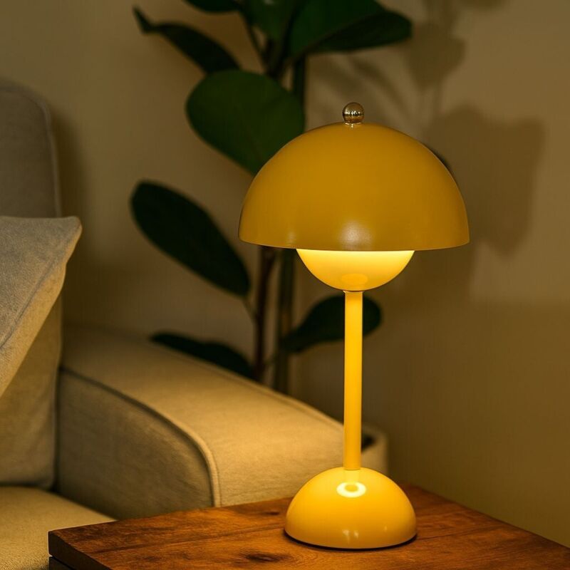 Lampe de table portable CCT LED - Tactile - Ø160 mm - Jaune Lampe de table portable CCT LED - Tactile - Ø160 mm - Jaune