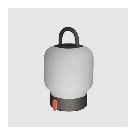 Lampe de table portable, dimmable et rechargeable via usb - verre opale, anthracite - Kooduu - Loome Anthracite