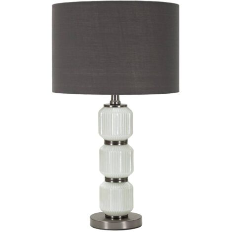Lampe de Table Presolana, Abat-jour, Douille e45, Blanc