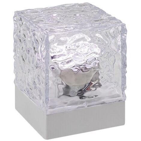 Lampe de table Rabalux Cubiko RGB rechargeable blanche
