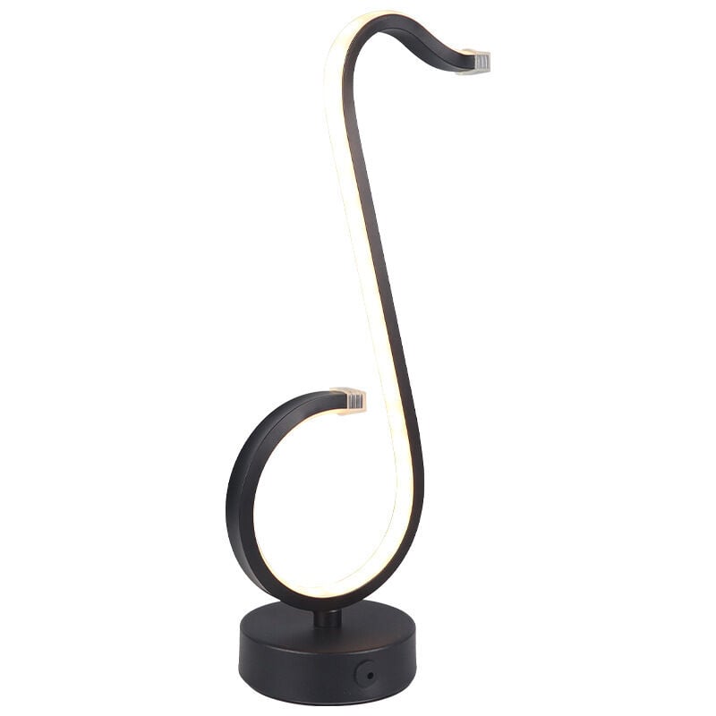 Crea - Lampe de table rechargeable à led moderne et simple, lampe de table de protection des yeux, lampe de chevet de chambre à coucher, lampe de