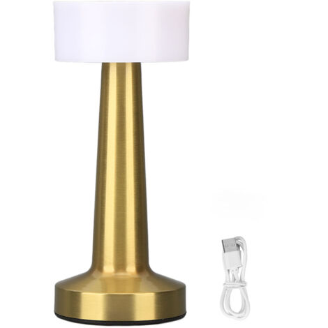 Lampe de table rechargeable sans fil, 3 intensités lumineuses, lampe tactile d’ambiance pour intérieur et extérieur.