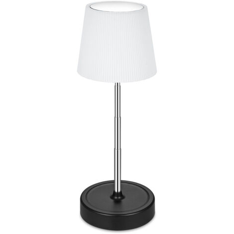 Lampe de table rechargeable tactile, plissée simple, rétractable, 3 températures de couleur/RVB, pour ambiance maison