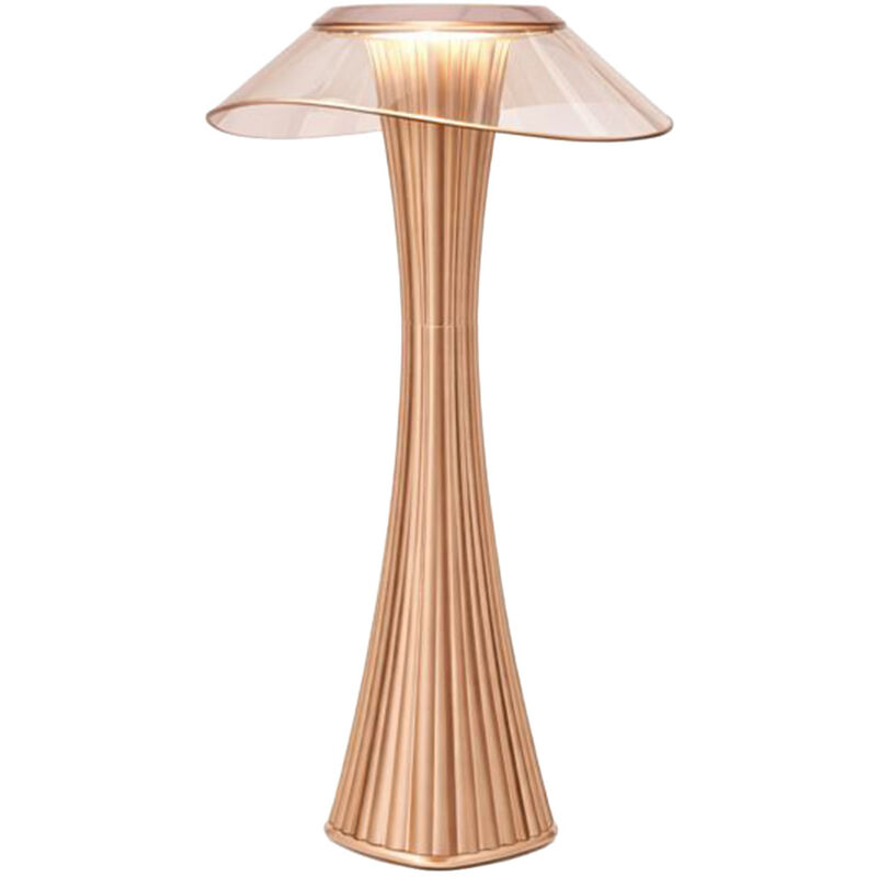 Lampe de Table Rechargeable USB Tactile LED – Variable, 3 Tons de Lumière – Design Moderne et Minimaliste – Zafir Rose Or Lampe de Table Rechargeable USB Tactile LED – Variable, 3 Tons de Lumière – Design Moderne et Minimaliste – Zafir Rose Or