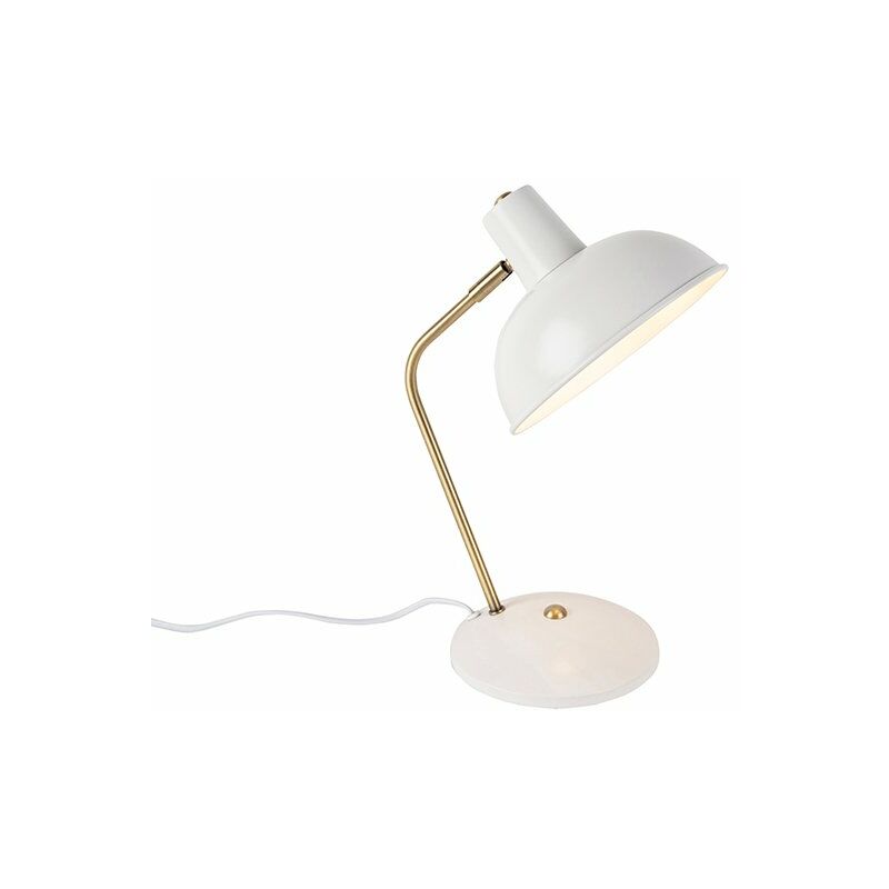 Qazqa - milou - Lampe de bureau - 1 lumière - l 260 mm - Blanc - Moderne - éclairage intérieur - Salon i Chambre i Cuisine i Salle à manger