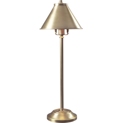 Lampe de table rétro laiton vieilli Provence E14 Elstead