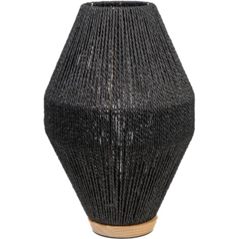 Lampe de table S/Corde noire