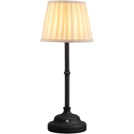 Lampe de table sans fil, à piles, rechargeable 2000 mAh, variateur d'intensité, petite lampe de chevet tactile, éclairage d'ambiance pour chambre