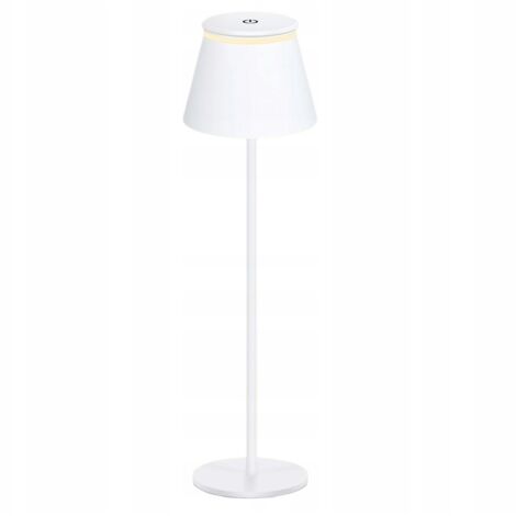 LAMPE DE TABLE SANS FIL blanche, luminosité réglable, couleur de lumière + télécommande