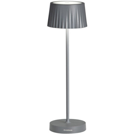 Lampe de table sans fil gradation et tactile intérieur extérieur Macao - Anthracite