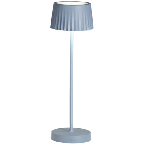 Lampe de table sans fil gradation et tactile intérieur extérieur Macao - Bleu