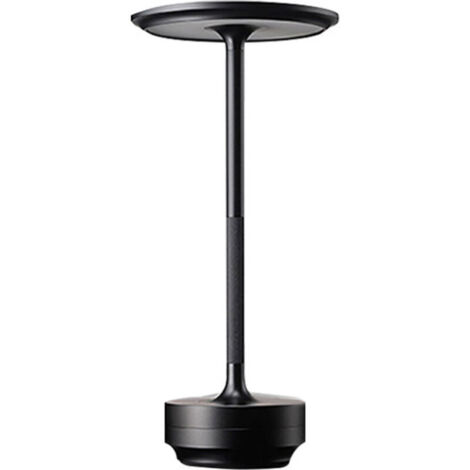 Lampe de table sans fil, lampe à piles 5200 mAh, lampe LED sans fil rechargeable, gradation tactile en continu à 3 couleurs, lampe de bureau pour chambre à coucher, restaurant, maison, extérieur (or)