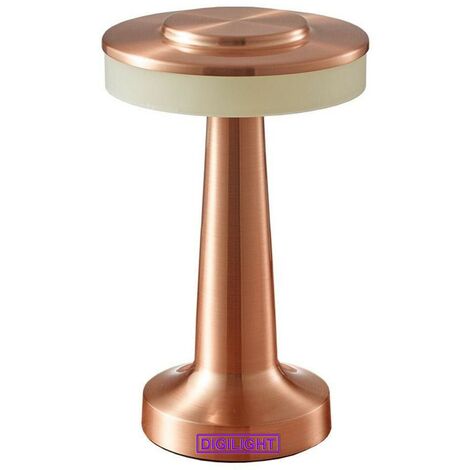 Lampe de Table Sans Fil, Lampe LED tactile rechargeable, Luminosité à 3 Niveaux pour Table Basses/Restaurants/Chambre - Digilamp