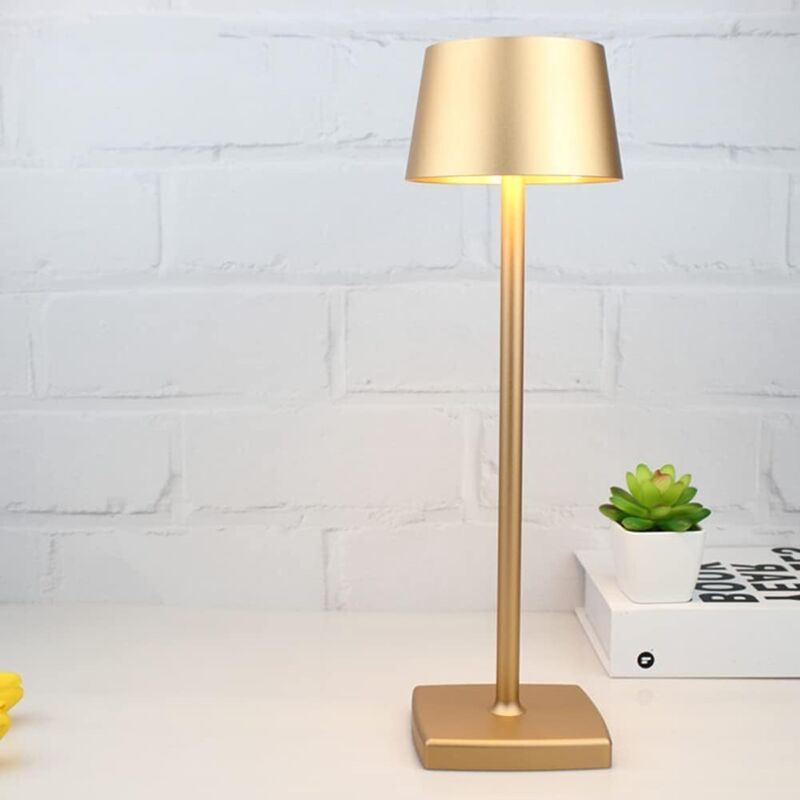 Lampe de Table Sans fil, Lampe sans fil Rechargeable Dimmable 5200 mAh, Lampe Exterieur étanche IP54, pour intérieur extérieur Restaurant Buffet Bar