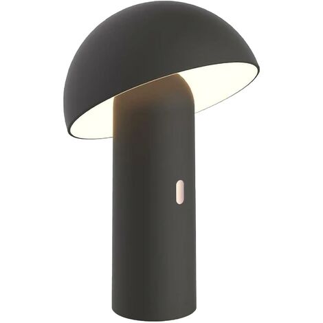 Lampe de table sans fil tête orientable LED blanc chaud TOD BLACK H28cm