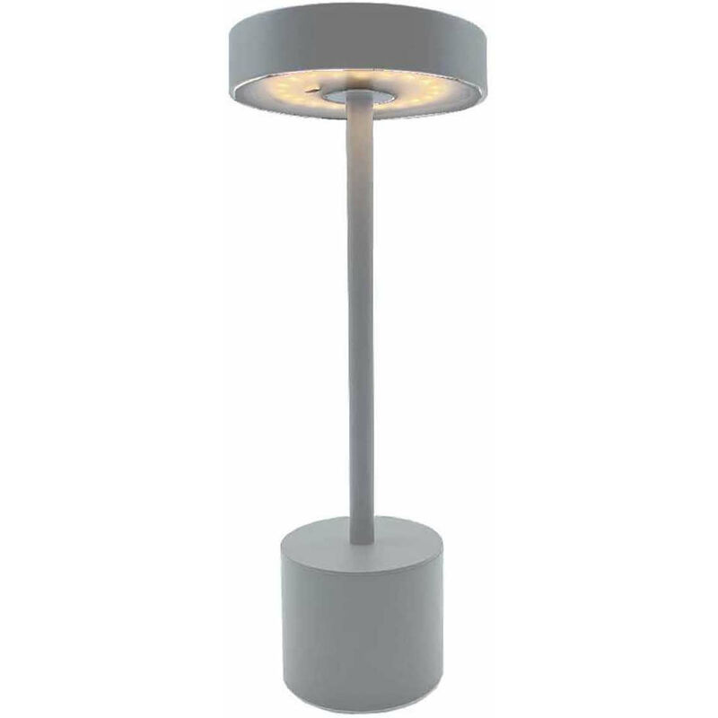 Lumisky - Lampe de table sans fil touch roby grey Gris Aluminium