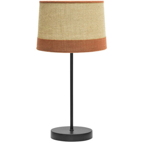 Lampe de table série Tietar avec style rustique fini en Saco FABRILAMP