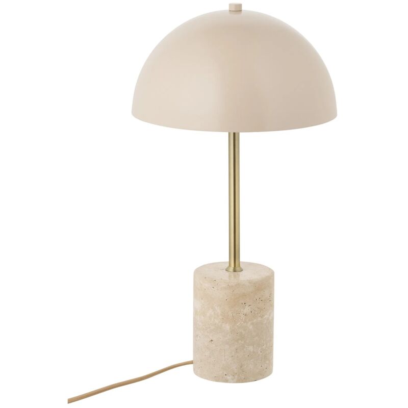 Lampe à poser en marbre et métal - Beige - Sheffield