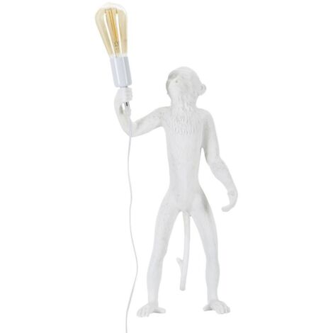 Lampe de table Singe Blanc Cm Ø 26X34X55