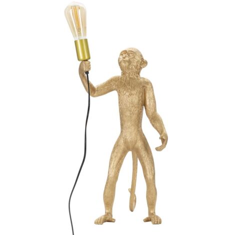 Lampe de table Singe Doré Cm Ø 26X34X55