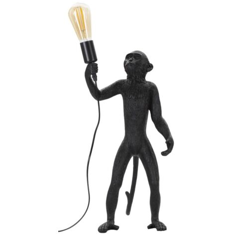 Lampe de table Singe Noir Cm Ø 26X34X55