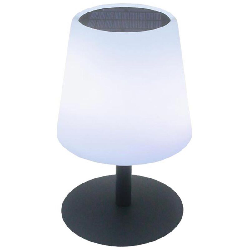 Lumisky - Lampe de table solaire standy tiny solar Blanc Acier H25cm