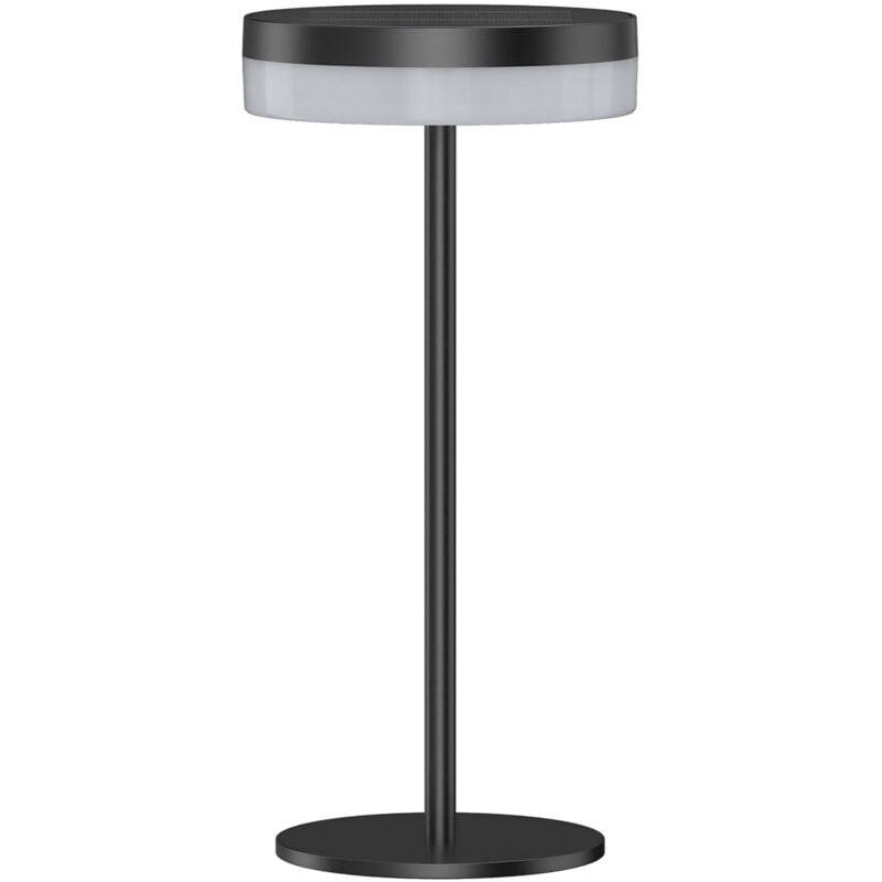 Lumisky - Lampe de table solaire vivia mini solar Noir Aluminium