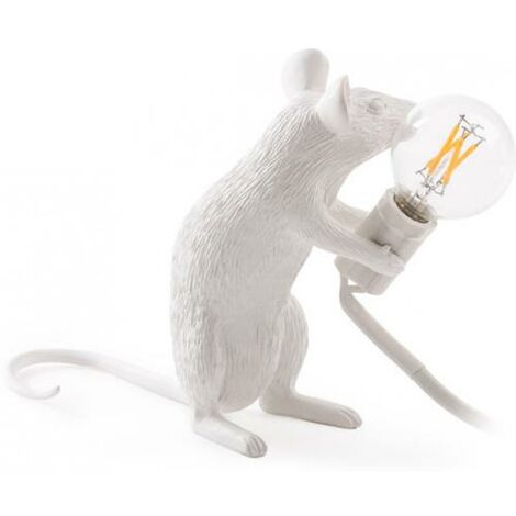 Lampe de table souris Seletti Style Blanc