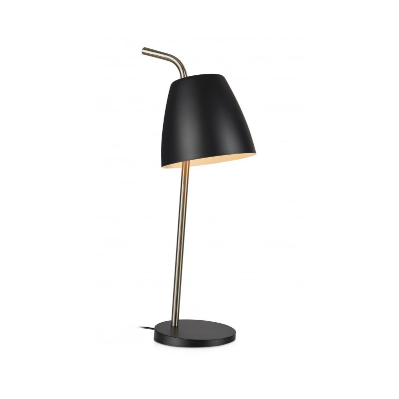 Lampe de table SPIN en acier et noir - Gris