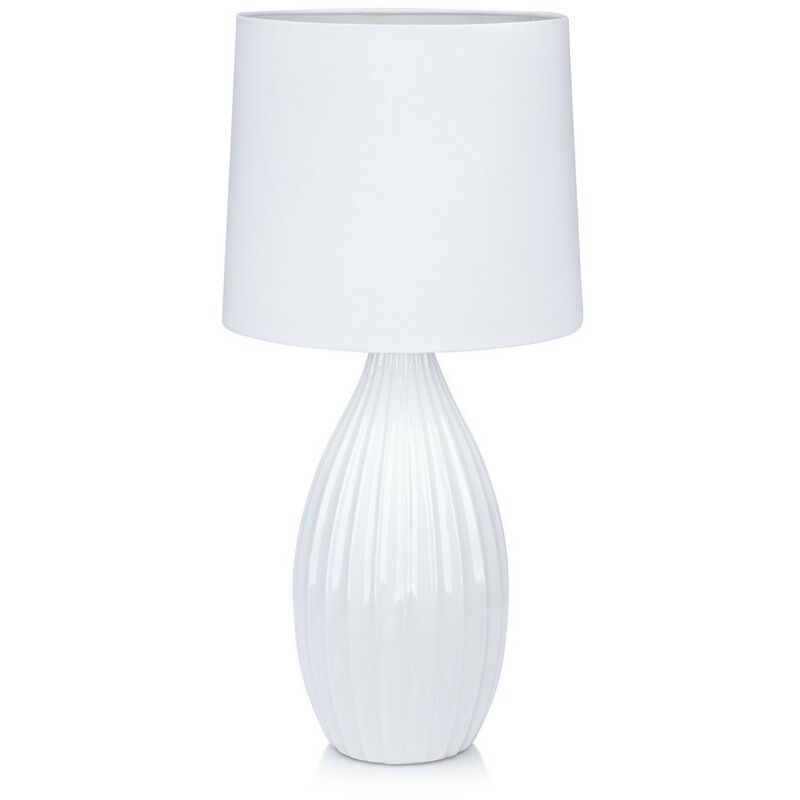 Markslojd STEPHANIE - Lampe de table d'intérieur à 1 lumière, blanc, E27