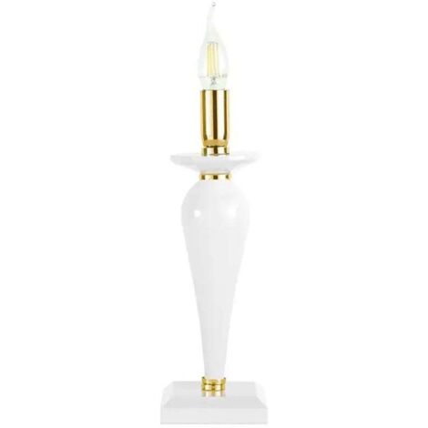 Lampe de table style classique en verre travaillé Pagan - Or